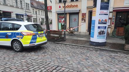 In der Potsdamer Dortustraße wurde in den Vodafone-Laden eingebrochen.