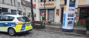 In der Potsdamer Dortustraße wurde in den Vodafone-Laden eingebrochen.