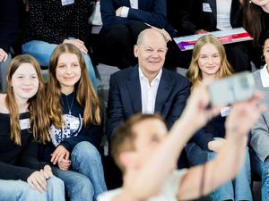 Auftaktveranstaltung zum Girls’ Day mit Bundeskanzler Olaf Scholz am 23. April 2024 in Berlin.