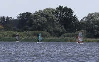Am Fahrländer See gibt es Probleme mit Kitesurfern. 