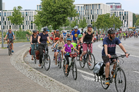Fahrraddemo der Initiative "Potsdam autofrei" im Jahr 2018.