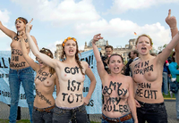 Femen-Protestaktion in Berlin