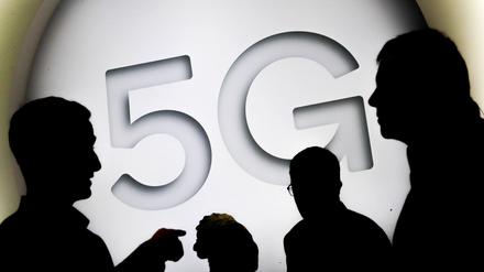 FILE PHOTO: A 5G sign is seen at the Mobile World Congress in Barcelona, Spain February 28, 2018. REUTERS/Yves Herman/File Photo