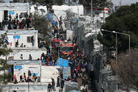 Völlig überfüllt: Ursprünglich war das Camp Moria auf Lesbos für 3000 Flüchtlinge ausgelegt, inzwischen hausen hier mehr als 20.000 Menschen.