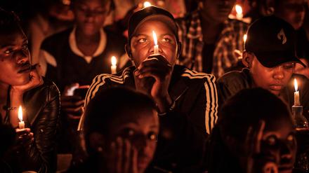 Gedenken an den Genozid, hier zum 25. Jahrestag 2019 im Amahoro-Stadion in Kigali, Ruanda.