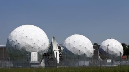 Ansicht der ehemaligen Abhörbasis des US-Geheimdienstes National Security Agency (NSA) in Bad Aibling südlich von München. 