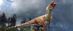 Das letzte Mahl eines jungen Gorgosaurus (Illustration) zeigt, wie die Jungtiere Konkurrenz mit ihren Eltern vermieden.