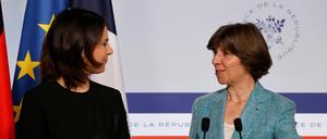 Annalena Baerbock und ihre französische Kollegin Catherine Colonna.