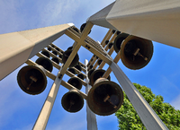 Das Glockenspiel der ehemaligen Garnisonkirche in Potsdam.