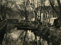 Der Fischmarkt am Stadtkanal um 1935.