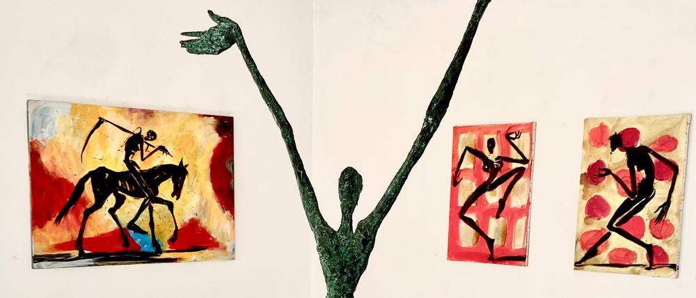 „Grautöne“ heißt die Ausstellung im Kunsthaus Sans Titre, in der aktuelle Werke von Helge Leiberg zu sehen sind. 