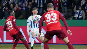 Im DFB-Pokal traf Hertha im Viertelfinale auf Kaiserslautern. 
