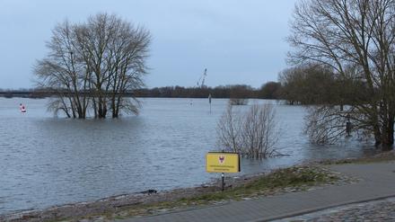Hochwasser in Wittenberge.