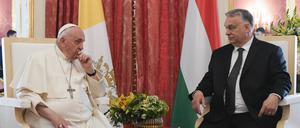 Papst Franziskus traf bei seinem Ungarn-Besuch Ministerpräsident Orbán.