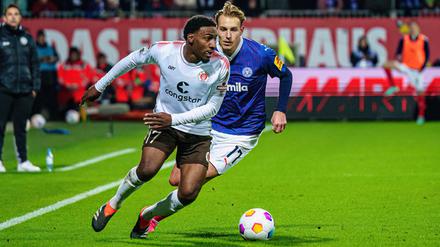 Oladapo Afolayan erzielte zwei Tore für den FC St. Pauli.