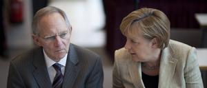 Angela Merkel und Wolfgang Schäuble.