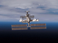 Demnächst am Himmel über Potsdam zu sehen: Die Raumstation ISS Foto: Nasa/dpa