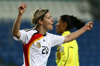 Jennifer Zietz, hier als Nationalspielerin 2010, wird neue Co-Trainerin bei Turbine Potsdam.