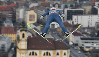Skispringer Karl Geiger zeigte sich vor den Spielen in Peking in starker Form. Foto: Grzegorz Momot/PAP/dpa