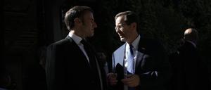 Emmanuel Macron und Isaac Herzog am Dienstag in Israel