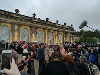 Maxima und Willem-Alexander besuchen das Schloss Sanssouci.