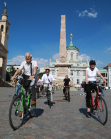Für eine fahrradfreundliche Stadt haben sich am Montag bei großer Hitze knapp 30 Teilnehmer aufs Rad geschwungen.