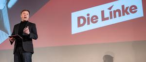 Martin Schirdewan, Co-Bundesvorsitzender der Linken, bei der Präsentation der Kampagne.