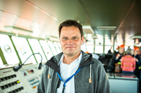 Markus Rex, der Potsdamer Leiter des Forschungsteams auf dem Forschungsschiff "Polarstern".