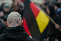 Neonazi-Demonstration in Brandenburg. 