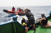 Geholfen. Die „Iuventa“-Crew rettete tausende Menschen im Mittelmeer.