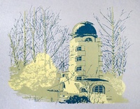 Der Einsteinturm am Telegrafenberg wurde 1920 bis 1922 von Erich Mendelsohn erbaut. Im Siebdruck-Kalender ziert des den April.