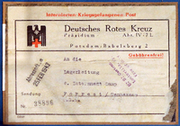 DRK-Paketschein von 1943.