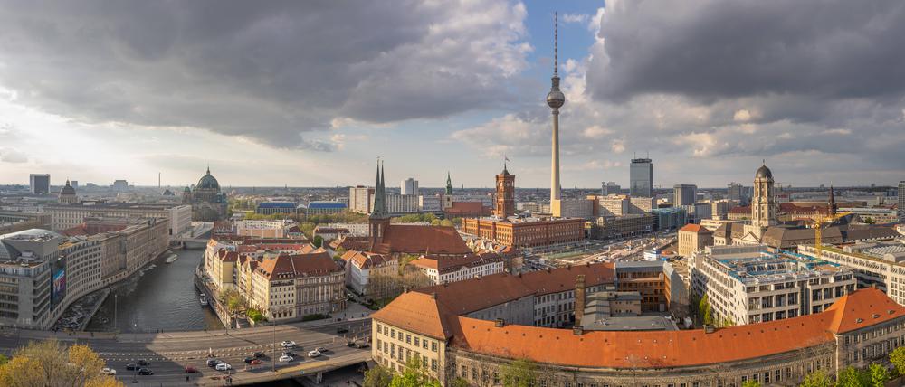 Panorama vom Zentrum Berlin Mitte.
