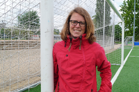 Sporthistorikerin Carina Sophia Linne, hat eine Doktorarbeit zum Frauenfußball geschrieben. 