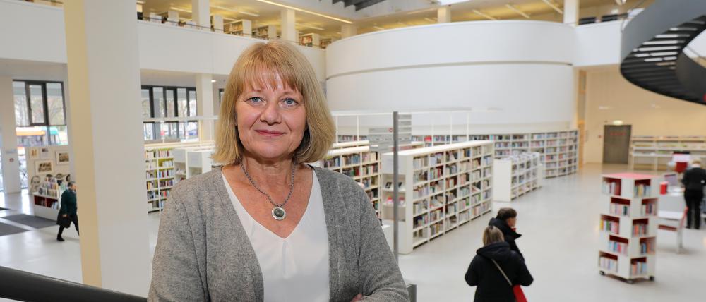 Marion Mattekat, die Direktorin der Stadt- und Landesbibliothek Potsdam, glaubt dass in diesem Jahr wieder die Zahlen von 2019 erreicht werden.