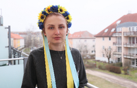 Stefanie Sloboda aus der Ukraine ist seit Dienstag in Potsdam. 
