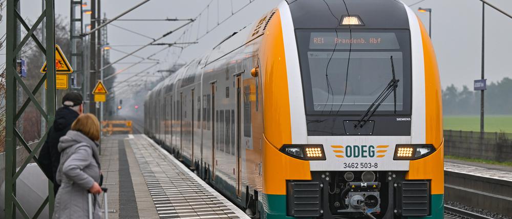 Odeg-Züge sind in Brandenburg auf der Linie RE1 unterwegs.