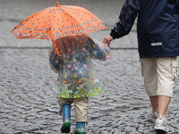 Leider ist der Regenschirm in Potsdam derzeit leider häufig angebracht (Archivbild).
