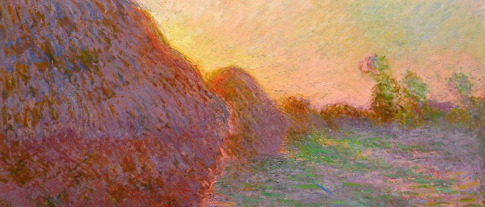 Sensation der Landschaftsmalerei. "Der Getreideschober" von Claude Monet, 1890.