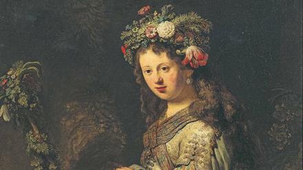 „Flora“ von 1634, ein Porträt von Rembrandts erster Frau Saskia van Uylenburgh.
