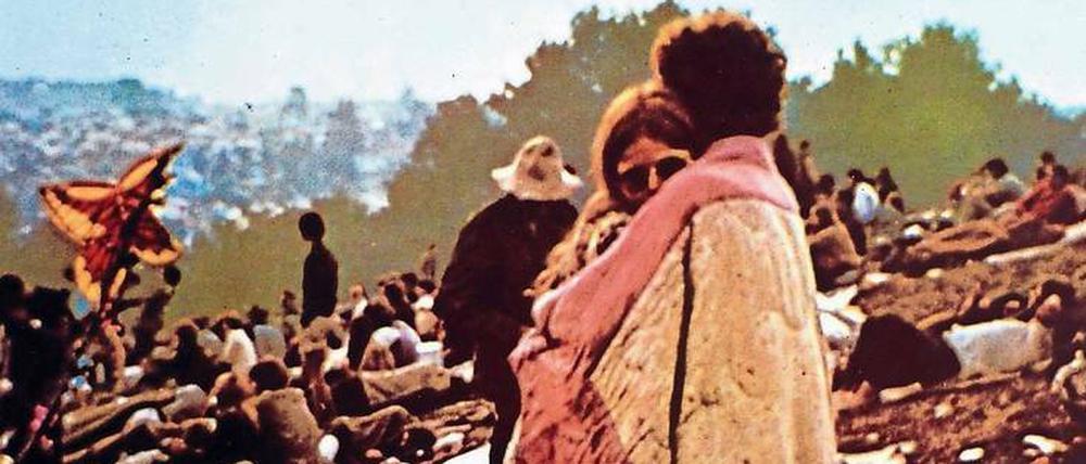 Der Hügel des Friedens. 1969 kamen viel mehr Menschen zum Woodstock-Festival als erwartet.