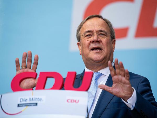 Armin Laschet (CDU), Kanzlerkandidat der Union und Vorsitzender der CDU.