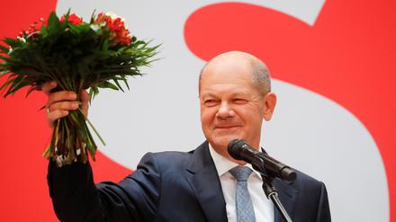 SPD-Kanzlerkandidat Olaf Scholz setzte sich im Wahlkreis 61 durch.
