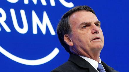 Begeistert die Börse, schockiert Klimaschützer: Brasiliens Präsident Jair Bolsonaro in Davos.