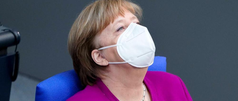 Ob sie mit ihrem Corona-Kurs durchkommt? Kanzlerin Angela Merkel