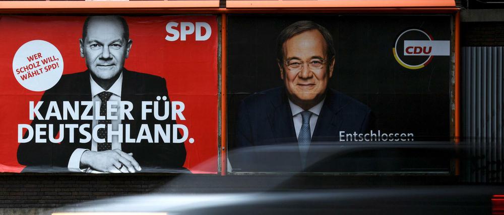 Wahlplakate in Berlin.