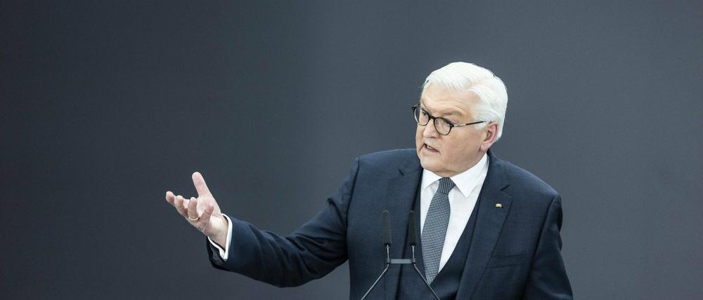 Nach seinem Erfolg im ersten Wahlgang hielt Frank-Walter Steinmeier vor der Bundesversammlung eine viel beachtete Rede.