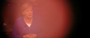 Angela Merkel bei der letzten Regierungsbefragung im Bundestag 