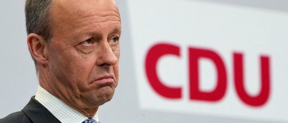 CDU-Chef Friedrich Merz will sich im Bundestag nicht für die Maskenpflicht verkämpfen. 