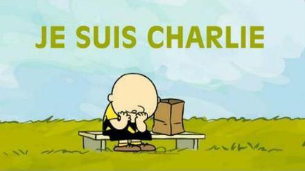 Eines von vielen Reaktionen von Karikaturisten auf den Anschlag auf "Charlie Hebdo". Hier ein Beispiel von Magnus Shaw, was er getwittert hat.